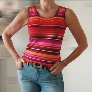 Rare Escada Vntg Colorful Top Tank